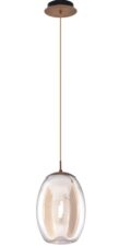 AZZARDO lampa wisząca HELENA B mosiądz