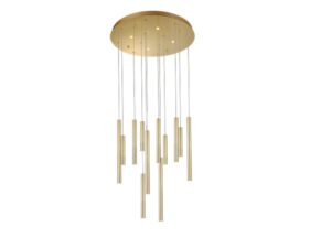 AZZARDO lampa wisząca ILIOS 12 3-STEP DIMM złota