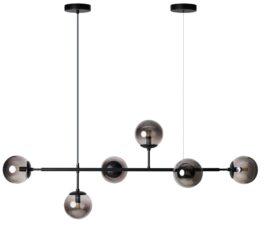 AZZARDO lampa wisząca HELIOS 6 czarna