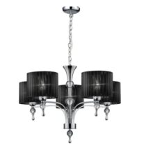 AZZARDO lampa wisząca IMPRESS 5 czarna