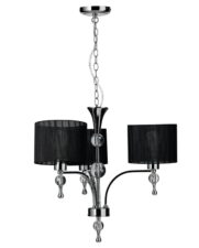 AZZARDO lampa wisząca IMPRESS 3 czarna