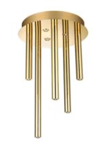 AZZARDO lampa sufitowa / plafon ILIOS 5 TOP 3-STEP DIMM złota