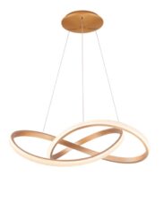 AZZARDO lampa wisząca INFINITY 80 CCT z pilotem złota