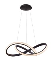 AZZARDO lampa wisząca INFINITY 80 CCT z pilotem czarna