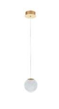 AZZARDO lampa wisząca EDEM 1 złota