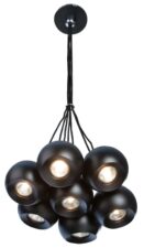 AZZARDO lampa wisząca GULIA 7 czarna
