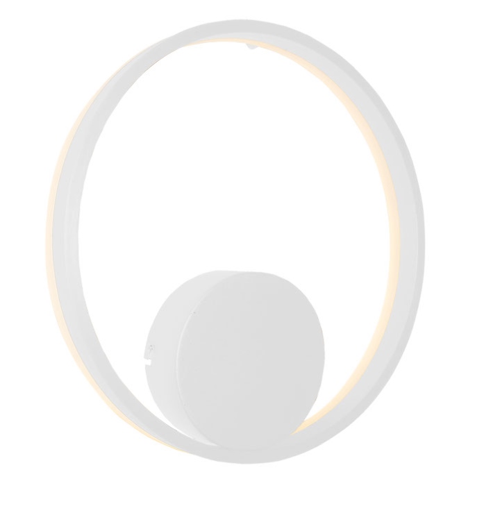 AZZARDO lampa ścienna HALO 40 WALL biała - obrazek 3