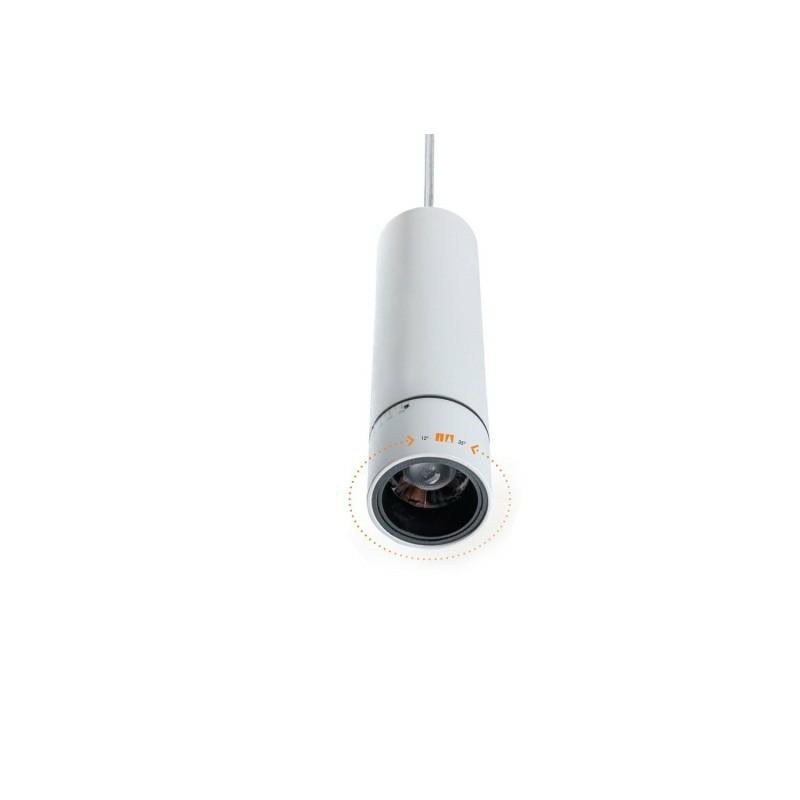 AZZARDO lampa wisząca GALILEO 1 biała - obrazek 4