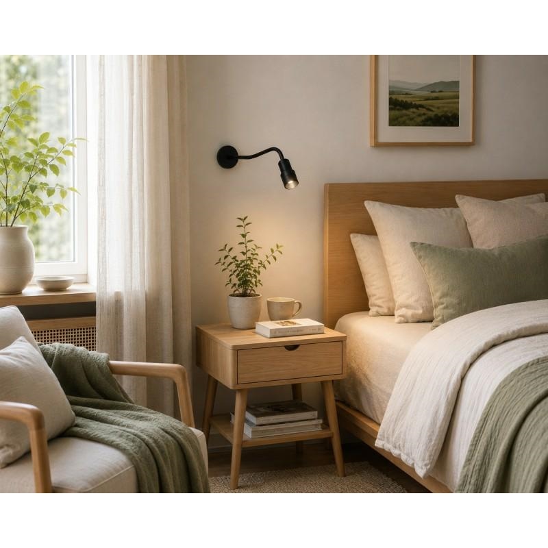 AZZARDO lampa ścienna LUMI FLEX czarna - obrazek 4