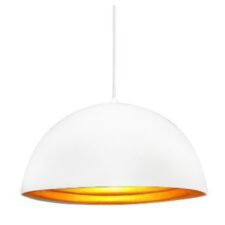 AZZARDO lampa wisząca MODENA 40 biała / złota