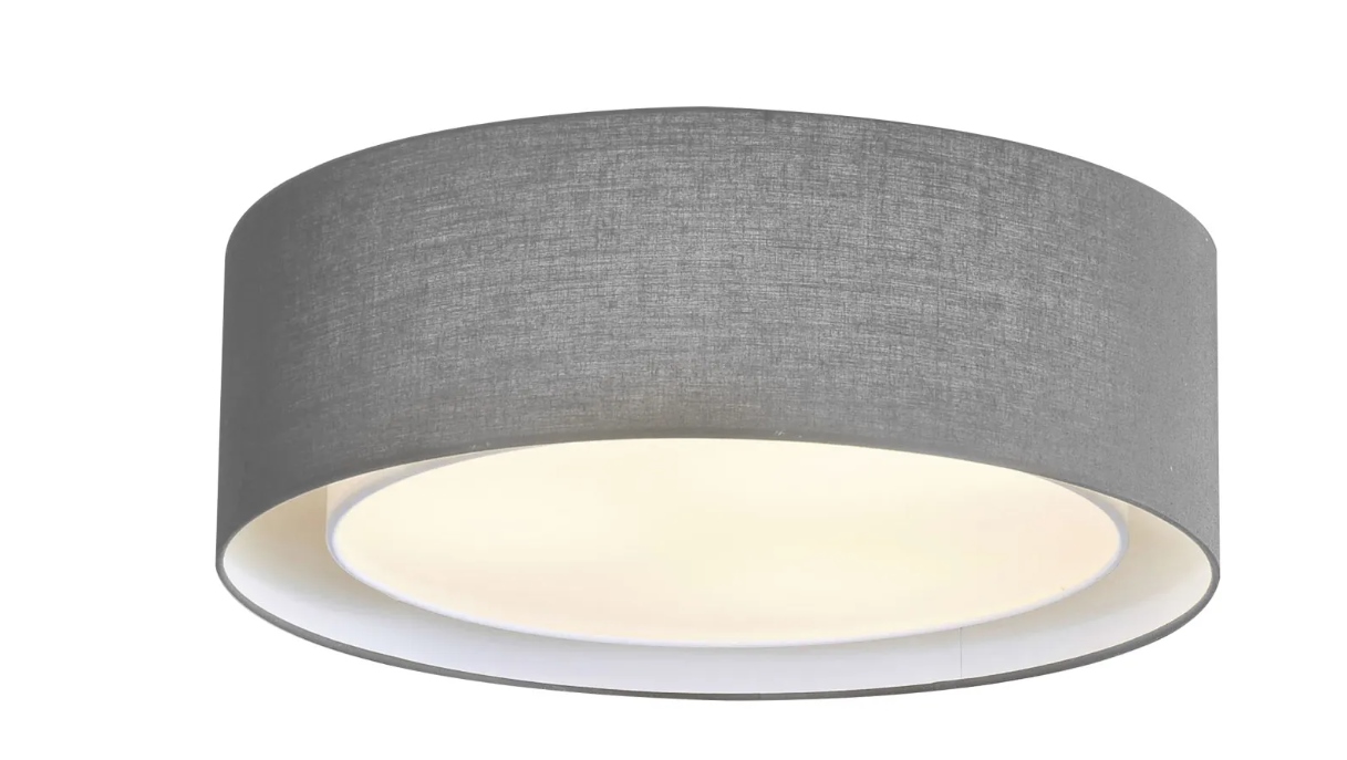 AZZARDO lampa sufitowa / plafon MILO szara - obrazek 5