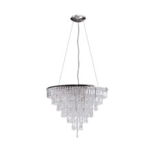 AZZARDO lampa wisząca KALABRIA XL chromowana