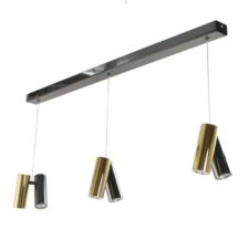 AZZARDO lampa wisząca JADE 6 czarna / złota
