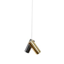AZZARDO lampa wisząca JADE 2 czarna / złota