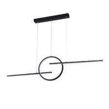 AZZARDO lampa wisząca LAUREN 3-STEP DIMM czarna