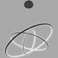 Lampa wisząca Ledowe Okręgi No.3 80cm 2700k czarna ściemnialna