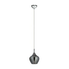 AZZARDO lampa wisząca AMBER MILANO 1 chromowana