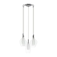 AZZARDO lampa wisząca AMBER MILANO 5 transparentna