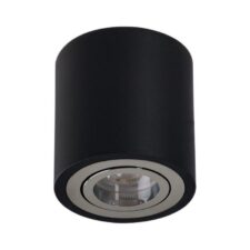 AZZARDO lampa sufitowa / plafon BRANT czarna / chromowana