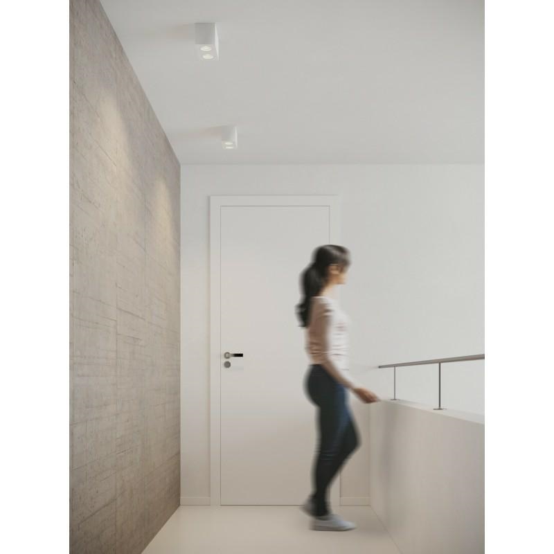 AZZARDO lampa sufitowa / plafon BRANT 2 SQUARE biała - obrazek 3