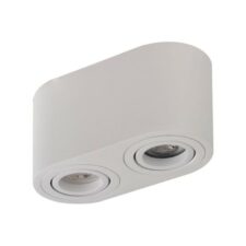 AZZARDO lampa sufitowa / plafon BRANT 2 biała