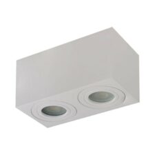 AZZARDO lampa sufitowa / plafon BRANT 2 SQUARE IP44 biała