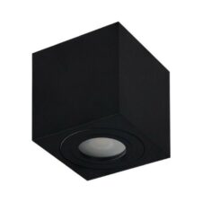 AZZARDO lampa sufitowa / plafon BRANT SQUARE IP44 czarna