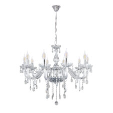 Cristallo lampa wisząca chromowy 10x40W E14 transparentny