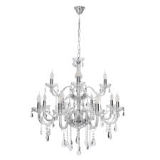 Cristallo lampa wisząca chromowy 12x40W E14 transparentny