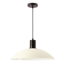 TEDIN lampa wisząca czarny 1x15 GU10 klosz biały