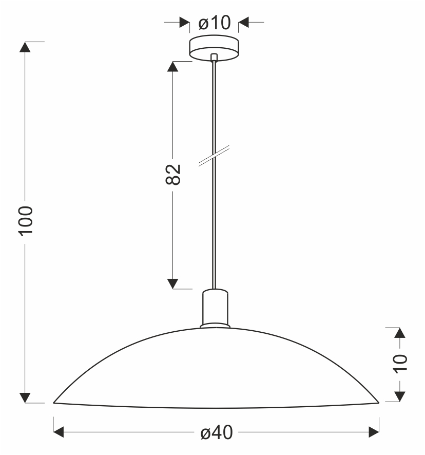 TEDIN lampa wisząca czarny 1x15 GU10 klosz biały - obrazek 3