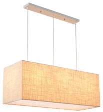 BOHO ZWIS 5X40W E27 BIAŁY ABAŻ. LEN