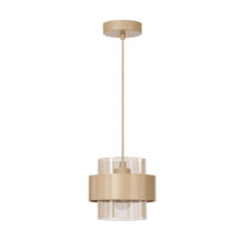Spiega lampa wisząca kaszmirowy 1x60W E27 klosz bursztynowy