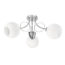 TARTINE lampa sufitowa chromowy 3x40W E27 klosz biały