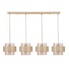 Spiega lampa wisząca kaszmirowy 4x60W E27 klosz bursztynowy