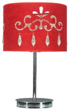 DECOR LAMPKA GABINETOWA CZERWONA 1X60W E 27