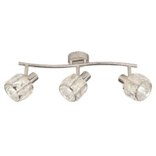 Dubai lampa sufitowa listwa chromowy 3x40W E14 klosz chromowy kryszt transp