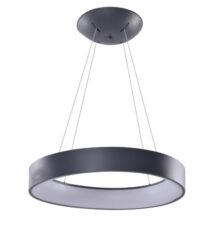 AZZARDO lampa wisząca SOLVENT R 80 CCT SMART z pilotem szara