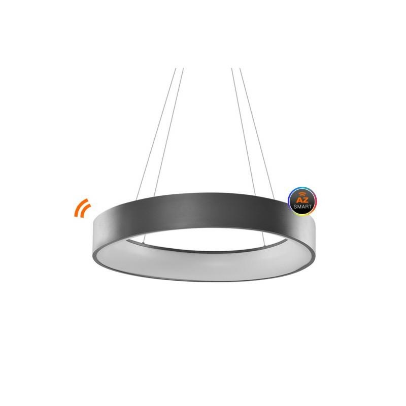 AZZARDO lampa wisząca SOLVENT R 80 CCT SMART z pilotem szara - obrazek 3