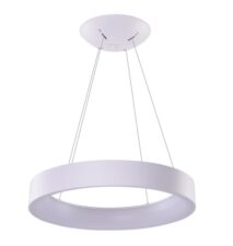 AZZARDO lampa wisząca SOLVENT R 80 CCT SMART z pilotem biała