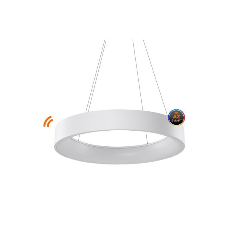 AZZARDO lampa wisząca SOLVENT R 80 CCT SMART z pilotem biała - obrazek 3