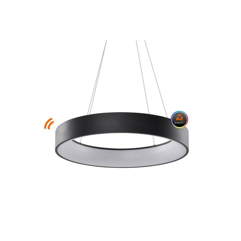 AZZARDO lampa wisząca SOLVENT R 80 CCT SMART z pilotem czarna - obrazek 3