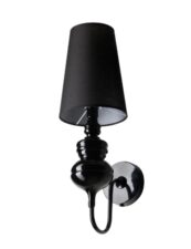 AZZARDO lampa ścienna BAROCO czarna