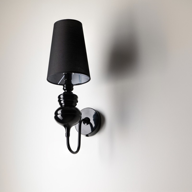 AZZARDO lampa ścienna BAROCO czarna - obrazek 3