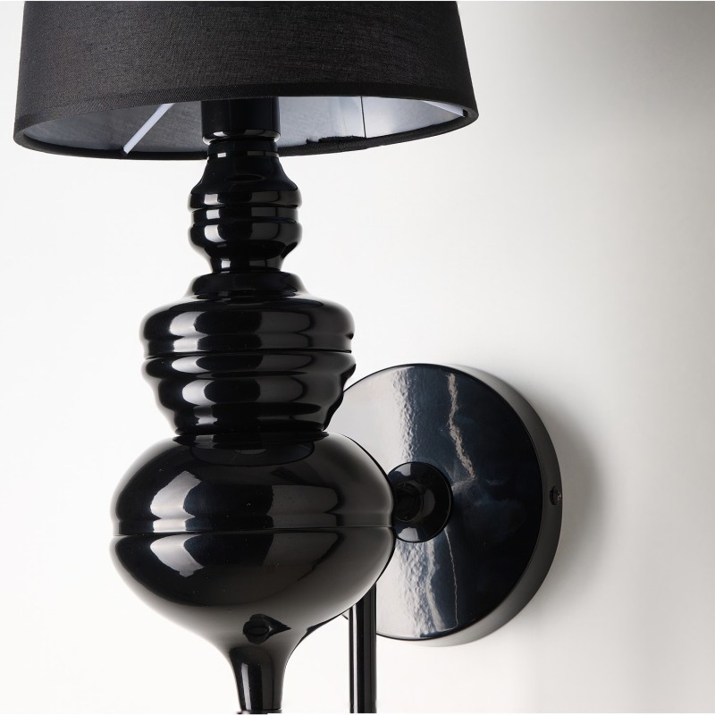 AZZARDO lampa ścienna BAROCO czarna - obrazek 7