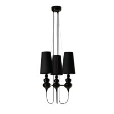 AZZARDO lampa wisząca BAROCO 3 czarna