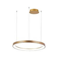 AZZARDO lampa wisząca AGNES 48 DIMM CCT SWITCH złota