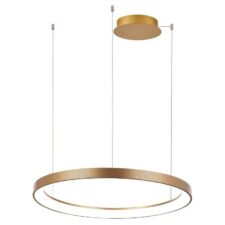 AZZARDO lampa wisząca AGNES 78 DIMM CCT SWITCH złota