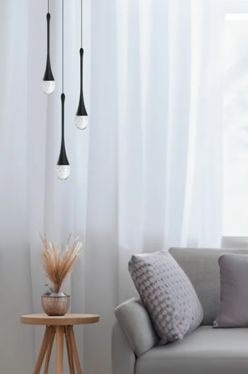 AZZARDO lampa wisząca DALMA 3 ROUND czarna - obrazek 3