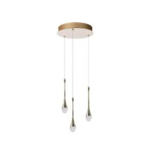 AZZARDO lampa wisząca DALMA 3 ROUND złota